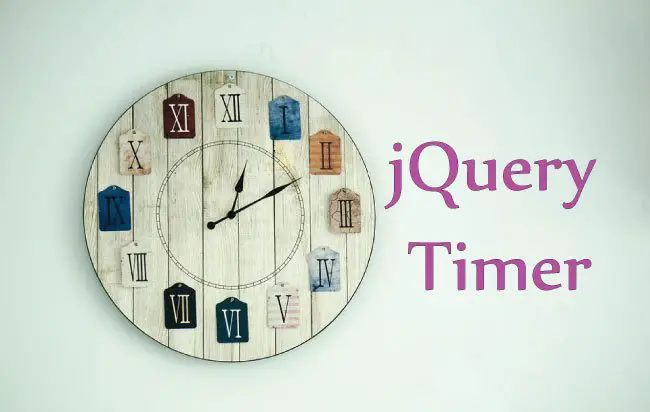 reputatie slaap Aanbevolen 4 jQuery Timer examples which all developers should know