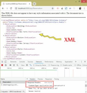 API response in xml YogiHosting