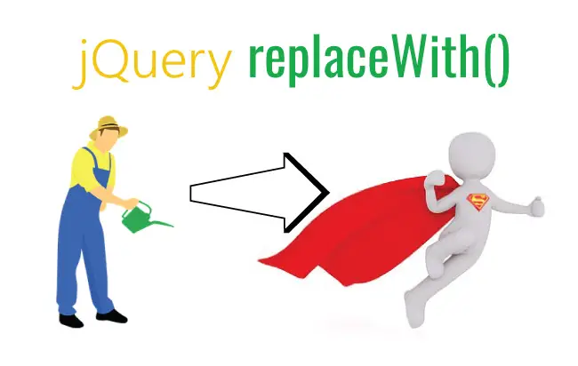 jQuery replaceWith() method – For replacing HTML elements in the DOM