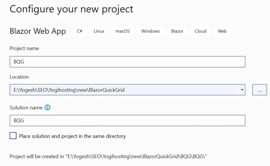 Blazor Web App Project